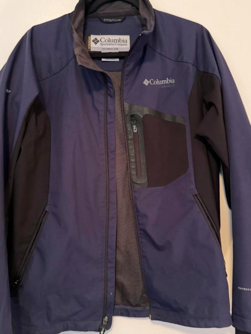 Columbia Sportswear Titanium Purple & Black Colorblock Jacket size M